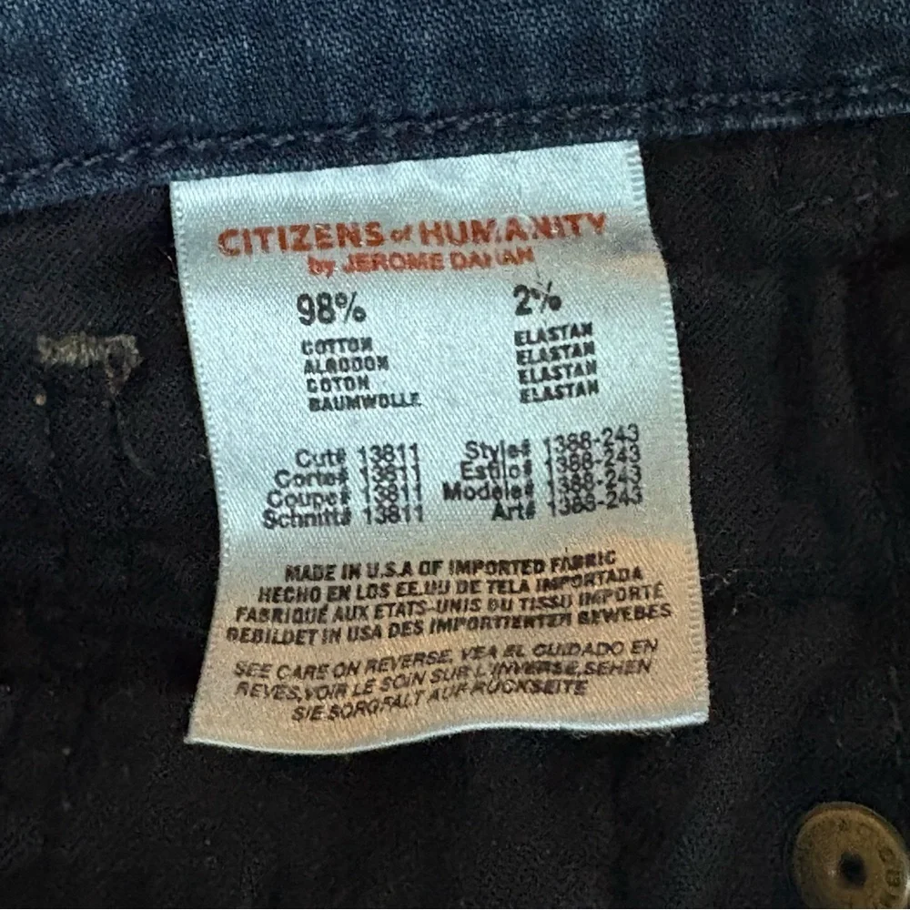 Citizens of Humanity Thomson Low Rise Bermuda Shorts Dark Wash Denim‎ Size 28